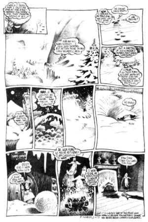 Page 4 of underground comix strip "A Zen Fable" by Fred Schrier.